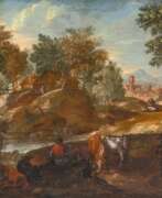 Александер Кейринкс. Alexander Keirincx (Antwerpen 1600 - Amsterdam 1652), follower. Southern Landscape with Herdsmen.