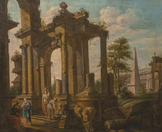 Giovanni Paolo Panini (Piacenza 1691 - Rom 1765), circle of. Capriccio with Ruins. - photo 1