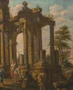 Giovanni Paolo Pannini. Giovanni Paolo Panini (Piacenza 1691 - Rom 1765), Umkreis. Capriccio mit Ruinen.