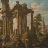 Giovanni Paolo Panini (Piacenza 1691 - Rom 1765), Umkreis. Capriccio mit Ruinen. - Foto 1