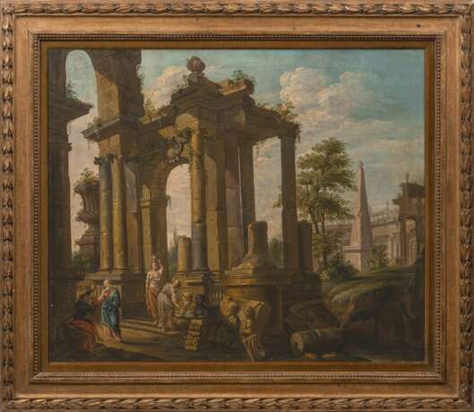 Giovanni Paolo Panini (Piacenza 1691 - Rom 1765), circle of. Capriccio with Ruins. - фото 2