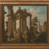 Giovanni Paolo Panini (Piacenza 1691 - Rom 1765), Umkreis. Capriccio mit Ruinen. - Foto 2