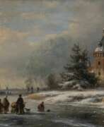 Андреас Схелфхаут. Andreas Schelfhout (Den Haag 1787 - Den Haag 1870), attr. Winter Landscape.
