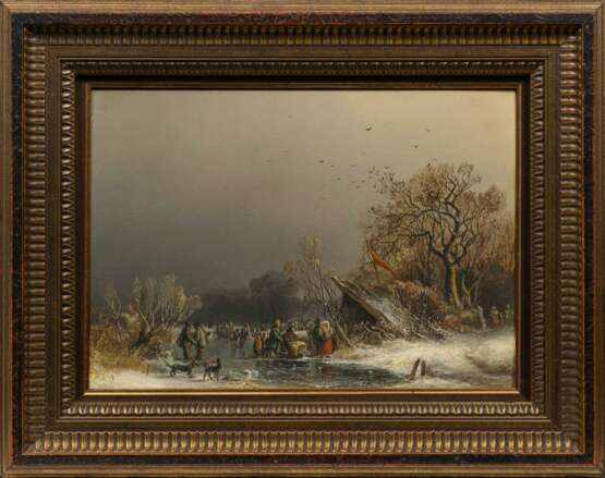 Andreas Schelfhout (Den Haag 1787 - Den Haag 1870). Winterfreuden. - Foto 2