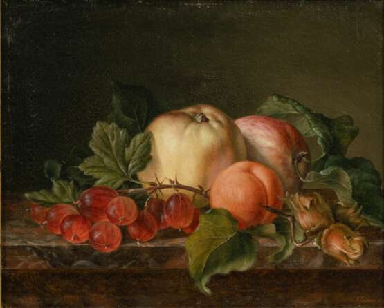 Johann Frederik Damm (Göteborg 1820 - Helsingör 1894). Still Life with Fruits. - photo 1