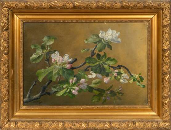 Vilhelm Julius Höyer (Kopenhagen 1827 - Frederiksberg 1905). Apple Blossom. - photo 2