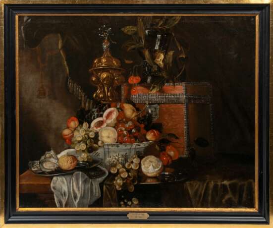 Pieter de Ring (Leiden um 1615 - Leiden 1660), circle of. Still Life with Wanli Bowl and Aquilegia Goblet. - photo 2