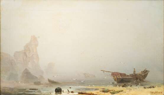 Friedrich Preller d. J. (Weimar 1838 - Dresden 1901). Rocky Coast in Morning Mist. - фото 1