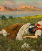 Бернардо Хэй. Bernardo Hay (Florenz 1864 - Neapel nach 1916). A Summer Day off Capri.