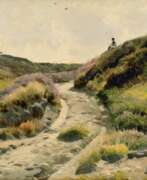 Peder Mork Monsted. Peder Mönsted (Grenaa 1859 - Fredensborg 1941). Way through the Dunes.