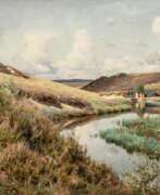 Peder Moerk Moensted. Peder Mönsted (Grenaa 1859 - Fredensborg 1941). River through the Heath.