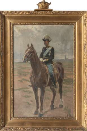 Erik Ludwig Henningsen (Kopenhagen 1855 - Kopenhagen 1930). König Christian X. zu Pferd. - Foto 2