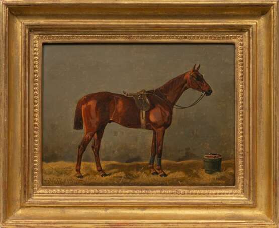 Emil Volkers (Birkenfeld 1831 - Düsseldorf 1905). Brown Horse. - фото 2