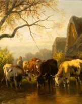 Christian Friedrich Mali (Broekhuizen bei Utrecht 1832 - München 1906). At the Watering Place.