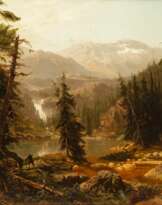 Robert Schultze (Magdeburg 1828 - München 1910). Wasserfall im Hochgebirge.