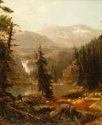 Роберт Шульце. Robert Schultze (Magdeburg 1828 - München 1910). Waterfall in the Mountains.