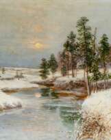 Simeon Fedorovich Fedorov (1867 - 1910). Winter, Sunset.