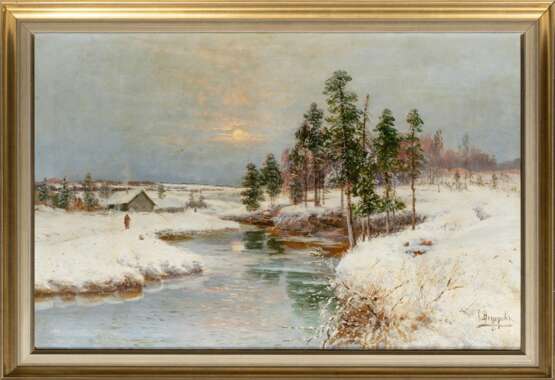 Simeon Fedorovich Fedorov (1867 - 1910). Winter, Sonnenuntergang. - Foto 2