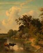 Якоб Маурер. Jakob Maurer (Obereschbach 1826 - Kronberg/Ts. 1887). Crossing a River.
