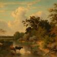 Jakob Maurer (Obereschbach 1826 - Kronberg/Ts. 1887). Crossing a River. - Аукционные товары