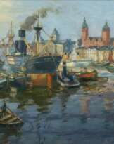 Eugen Dekkert (Stettin 1865 - Garmisch-Partenkirchen 1956). Port of Szczecin.