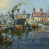 Eugen Dekkert (Stettin 1865 - Garmisch-Partenkirchen 1956). Port of Szczecin. - photo 1