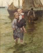 Бертольд Генцмер. Berthold Genzmer (Boggusch/Westpreußen 1858 - Königsberg 1927). The Fisherman's Children.