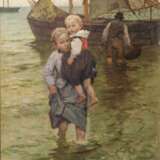 Berthold Genzmer (Boggusch/Westpreußen 1858 - Königsberg 1927). Die Kinder des Fischers. - Foto 1