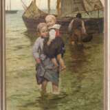 Berthold Genzmer (Boggusch/Westpreußen 1858 - Königsberg 1927). Die Kinder des Fischers. - Foto 2