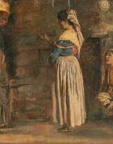 Carl Ludwig Jessen (Deezbüll bei Tondern 1833 - Deezbüll bei Tondern 1917). Street Scene in Rome.