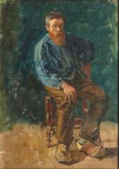 Friedrich Kallmorgen (Altona 1856 - Grötzingen 1924). Sitzender.