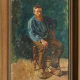 Friedrich Kallmorgen (Altona 1856 - Grötzingen 1924). Sitting Man. - photo 2
