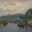 Heinrich Petersen-Angeln (Lundsgaard 1850 - Düsseldorf 1906). Summer Morning near Glücksburg. - Аукционные товары