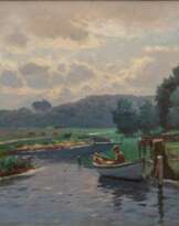 Heinrich Petersen-Angeln (Lundsgaard 1850 - Düsseldorf 1906). Summer Morning near Glücksburg.