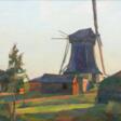 Udo Peters (Hannover 1884 - Worpswede 1964). Mill in Worpswede. - Prix ​​des enchères