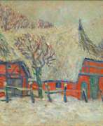 Heinrich Blunck-Heikendorf. Heinrich Blunck-Heikendorf (Kiel 1891 - Kiel 1963). Farm Yard in Snow.