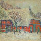 Heinrich Blunck-Heikendorf (Kiel 1891 - Kiel 1963). Farm Yard in Snow. - photo 1