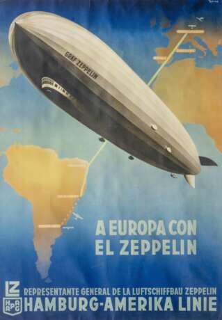 Ottomar Anton (Hamburg 1895 - Hamburg 1976). A Europa con el Zeppelin. - фото 1