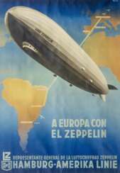 Ottomar Anton (Hamburg 1895 - Hamburg 1976). A Europa con el Zeppelin.