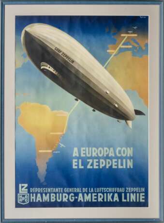Ottomar Anton (Hamburg 1895 - Hamburg 1976). A Europa con el Zeppelin. - Foto 2