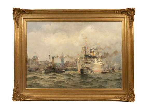 Adolf Mühlhan (Hannover 1886 - Hamburg 1970). Port of Hamburg. - фото 2