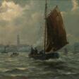 Paul Wolde (Köln 1885 - Geesthacht 1948). Port of Hamburg. - Marchandises aux enchères