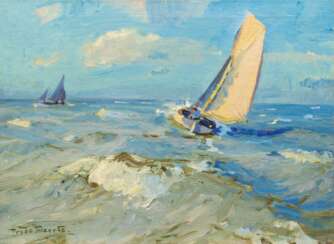 Poppe Folkerts (Norderney 1875 - Norderney 1949). Sailing Boats.