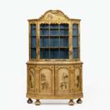 A Rare Cabinet with chinoiserie lacquer painting on a yellow coloured background. - фото 1