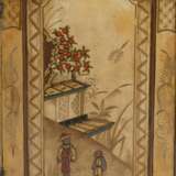 A Rare Cabinet with chinoiserie lacquer painting on a yellow coloured background. - фото 4