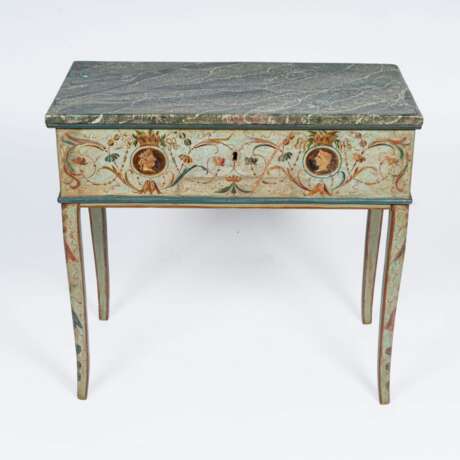 A Gustavian Console Table with Pompeian Painting. - photo 3
