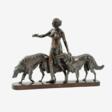 Arthur Bock (Leipzig 1875 - Ettlingen 1957). Diana with Greyhounds - Setting off on a Hunt. - Auction Items