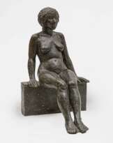 Edgar Augustin (Recklinghausen 1936 - Hamburg 1996). A Seated Female Nude.