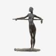 Clemens Pasch (Sevelen 1910 - Düsseldorf 1985). Girl, leaning against pole. - Auction Items