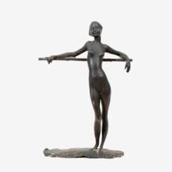 Clemens Pasch (Sevelen 1910 - Düsseldorf 1985). Girl, leaning against pole.